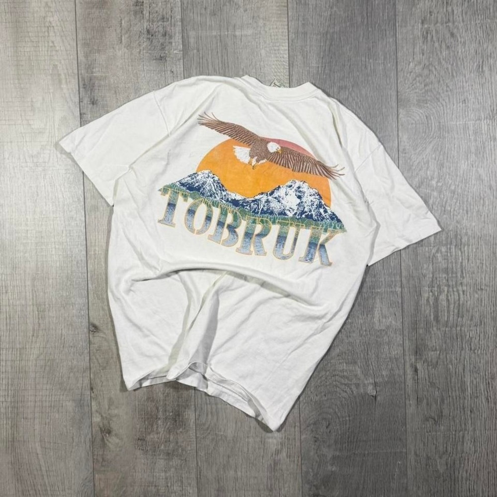Vintgae 90s single stitch‎ galt sand tobruk nature wildlife graphic t shirt